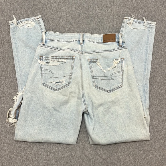 American Eagle distressed mom jeans size 0 - Picture 2 of 7